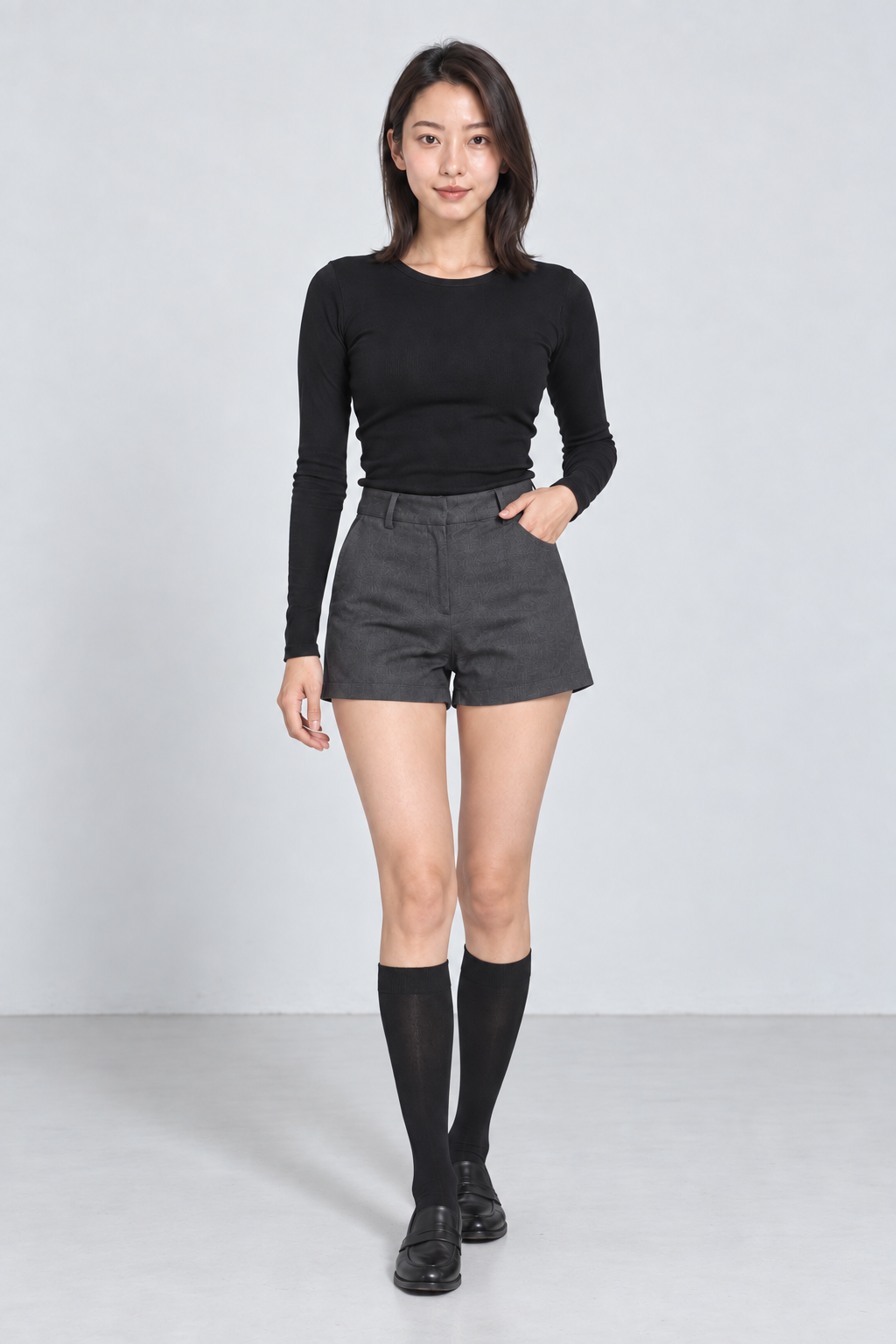 가상 모델 서린 정면 자유 포즈