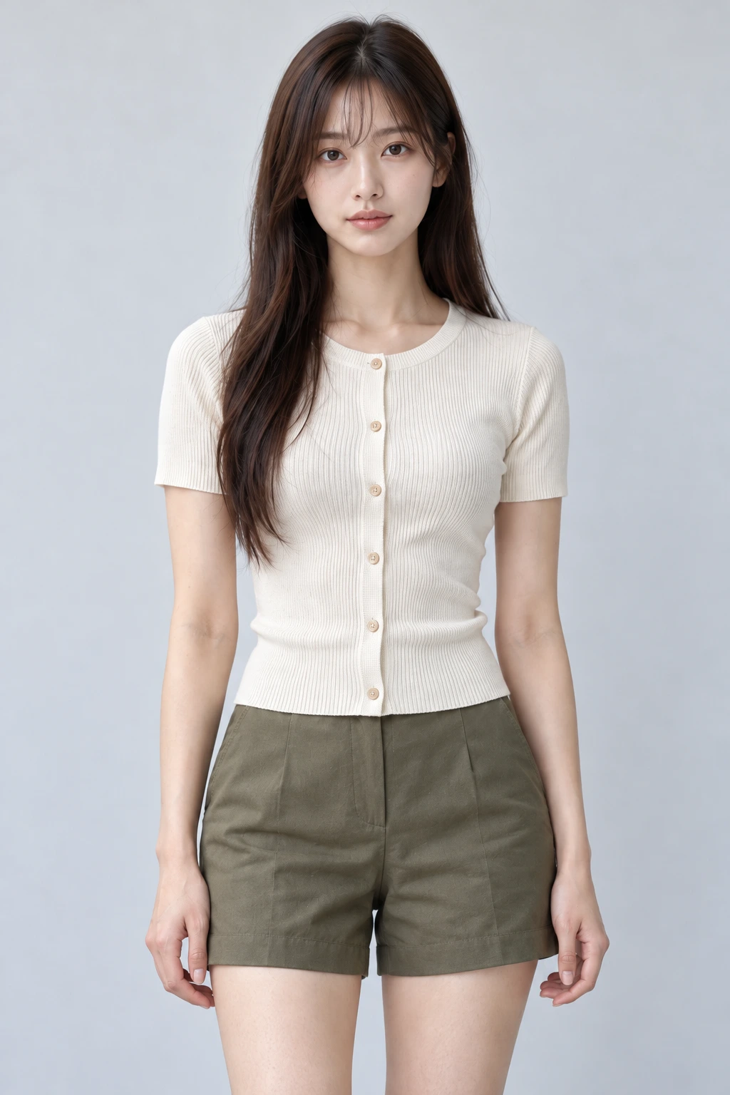 가상 성인 모델 아린 하프컷